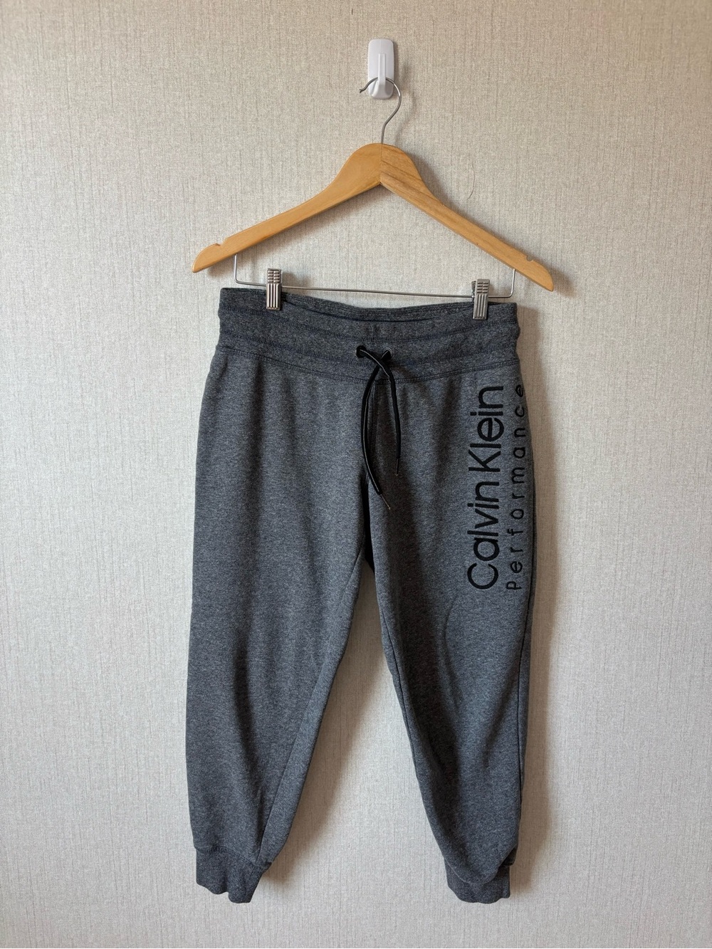 Calvin Klein Kids Charcoal Gray Logo Joggers